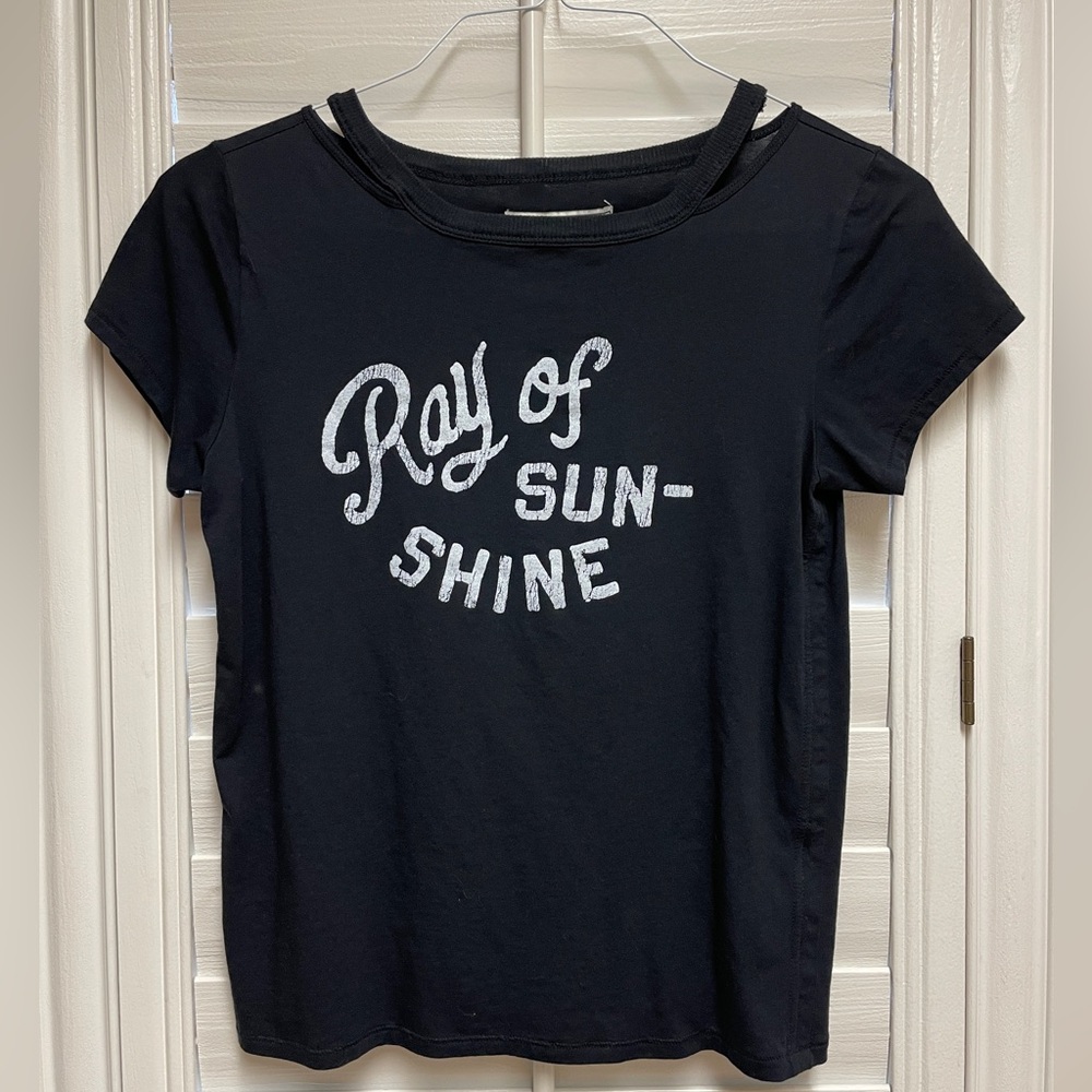 Abercrombie Dark Navy Blue Graphic Tee - Size XS